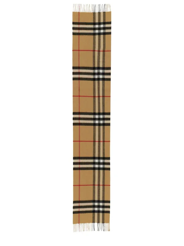 Cashmere Check Scarf - Burberry