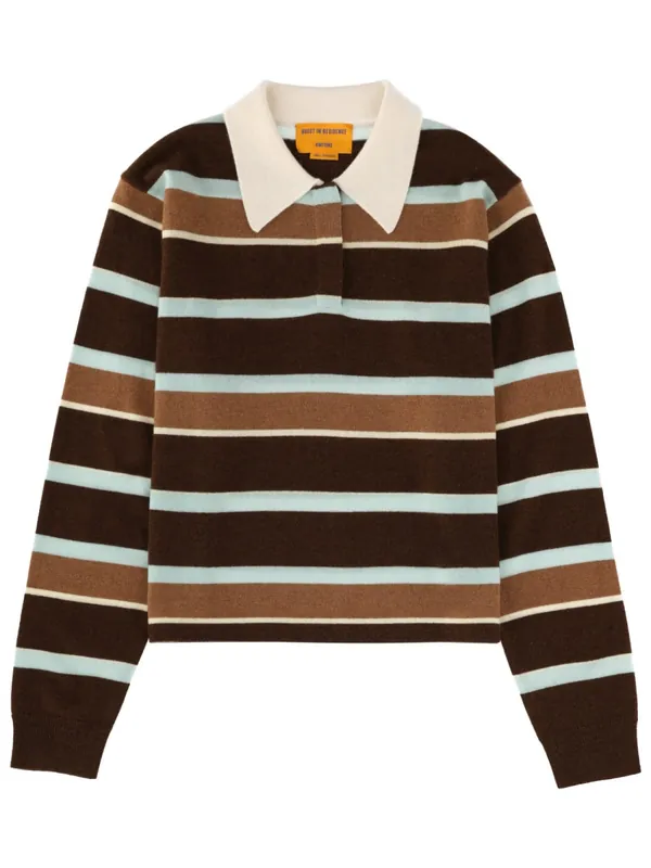 "Cropped Stripe Rugby" Polo Shirt - Guest In Residence