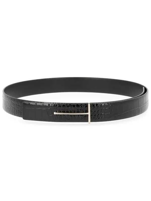 Belt With Buckle "T" - Tom Ford
