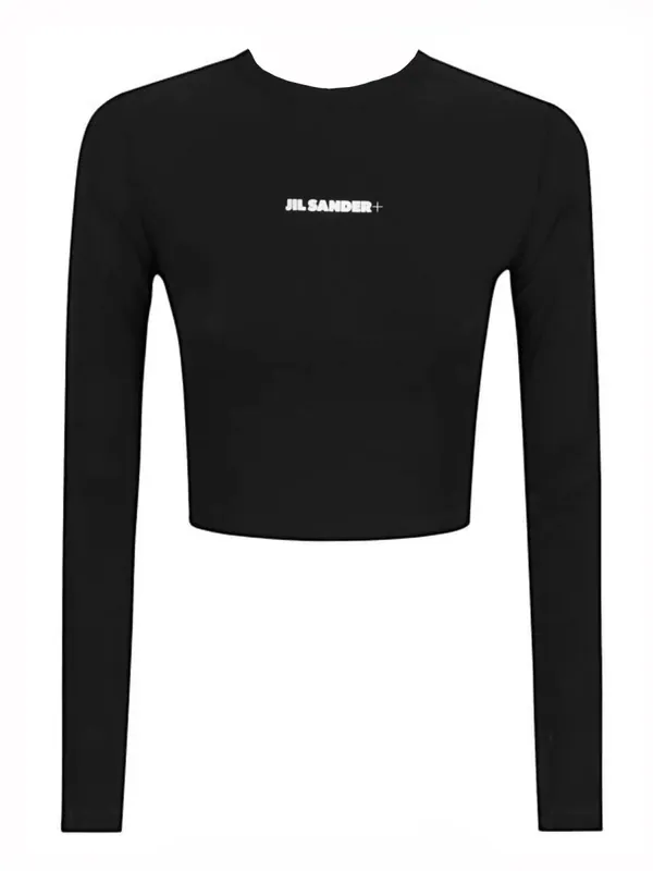 Cropped Top With Logo - Jil Sander