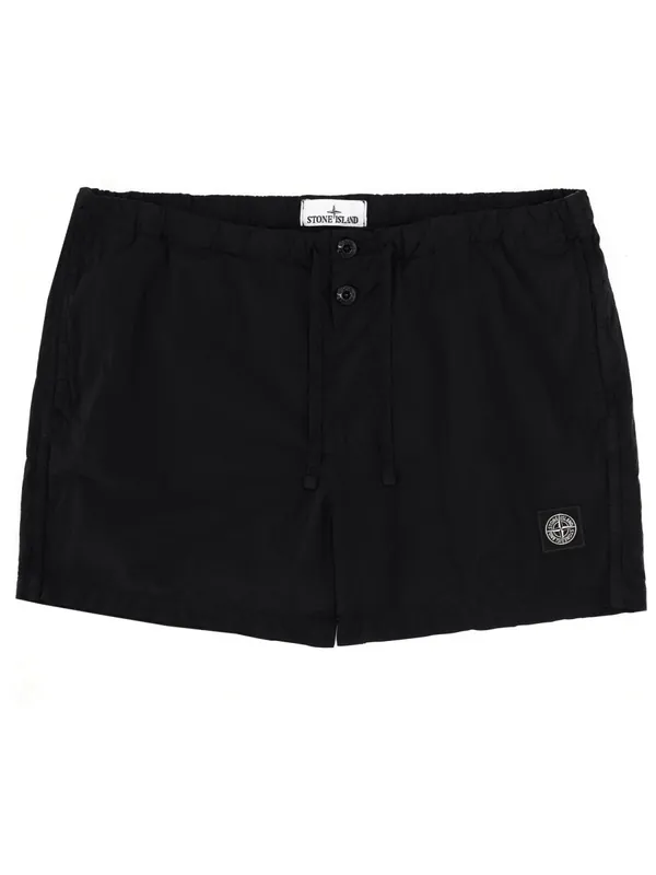 Swimsuit With Logo Patch - Stone Island