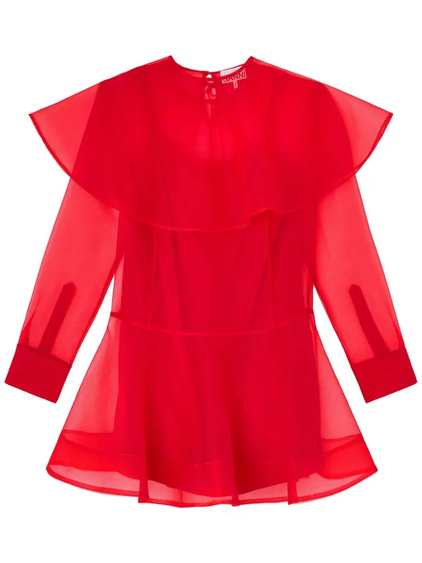 Organza Mini Dress - Ganni