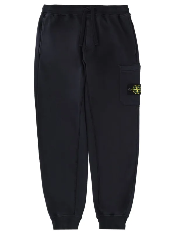 Jogger Pants With Logo Patch - Stone Island