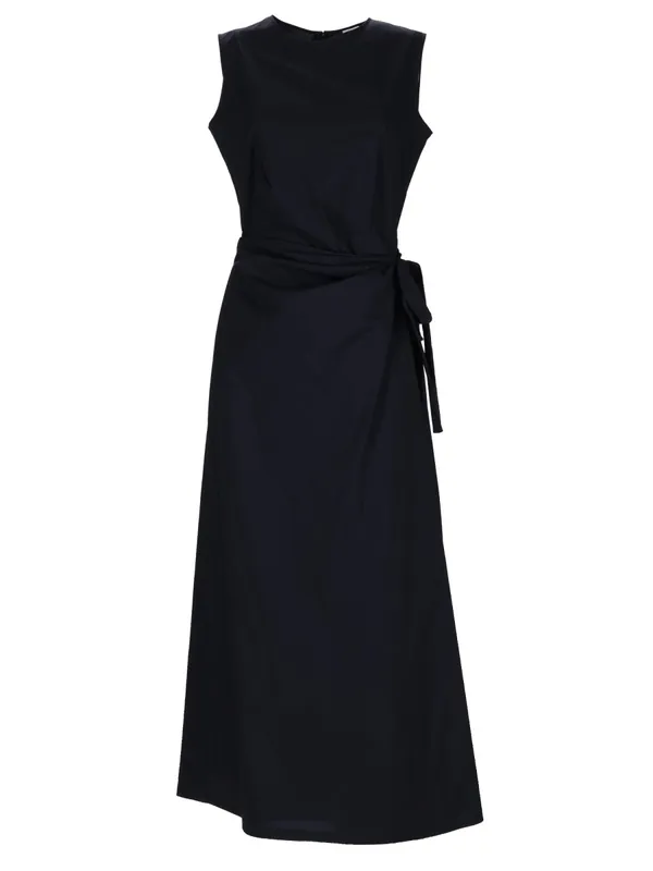 Midi Dress With Drape - Aspesi