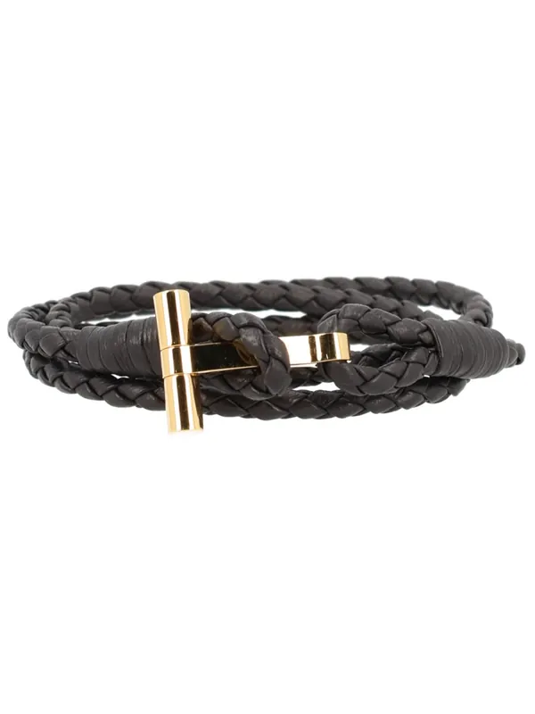 Braided Leather Bracelet - Tom Ford