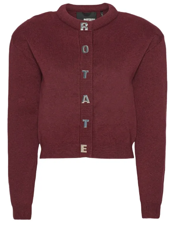 Cardigan With Letters - Rotate