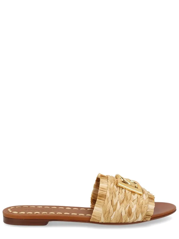 Sandal With Logo - Dolce & Gabbana