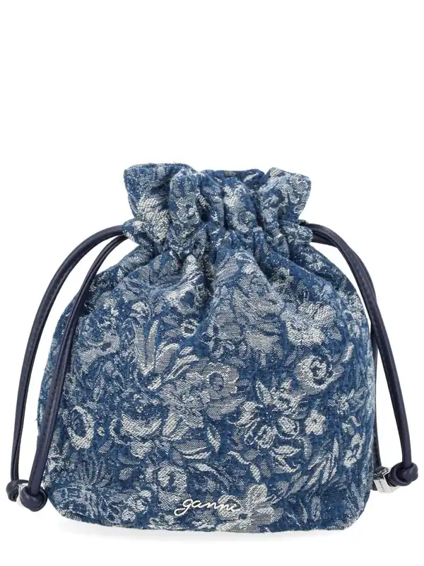 Denim "Tapestry" Bag - Ganni