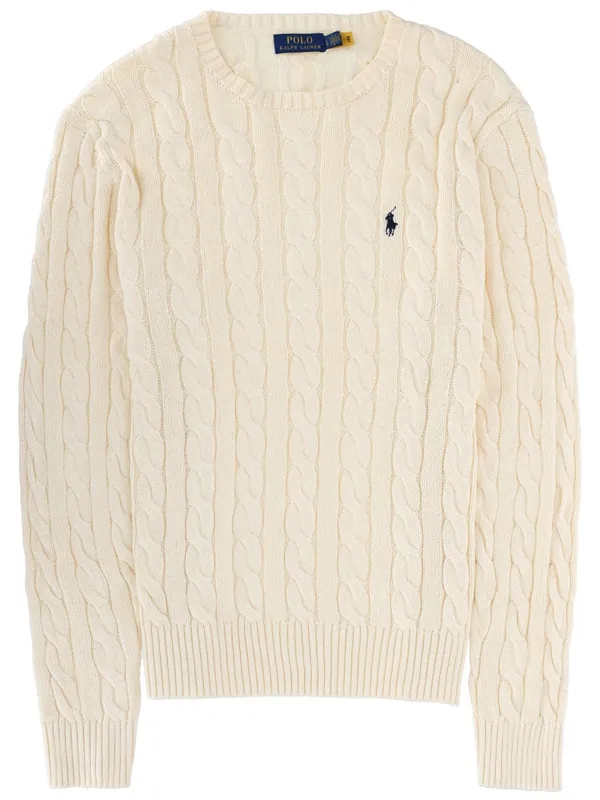 Cable Knit With Logo - Polo Ralph Lauren