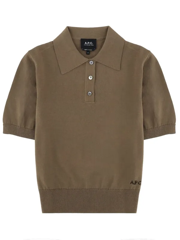 Polo With Logo - A.P.C.
