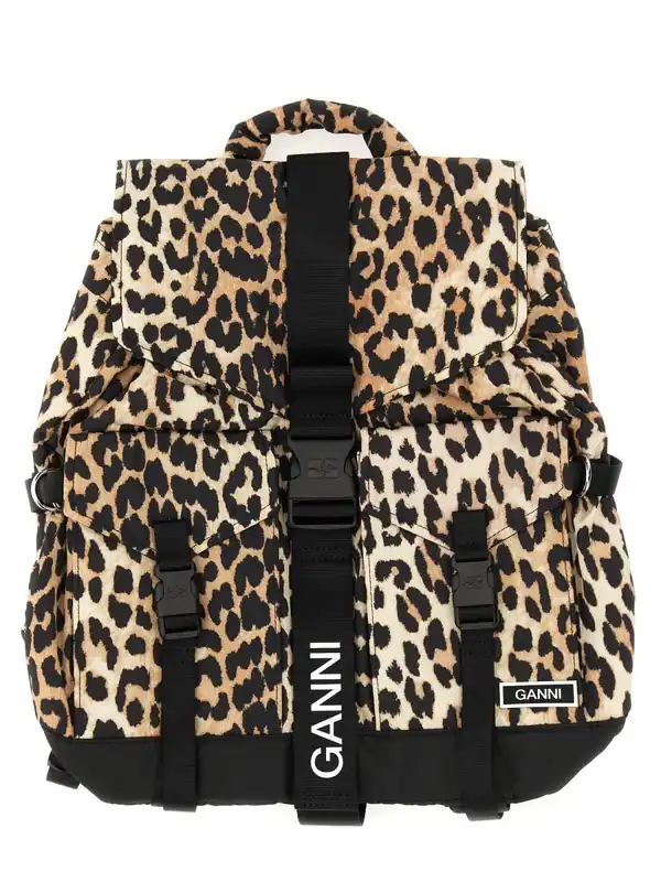 Recycled Fabric Backpack - Ganni