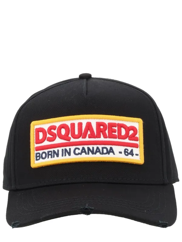 Baseball Hat With Logo Patch - Dsquared2