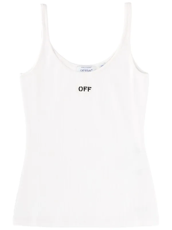 Tank Top With Logo - Off-White