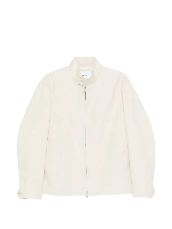 Linen Jacket With Zipper - Lardini