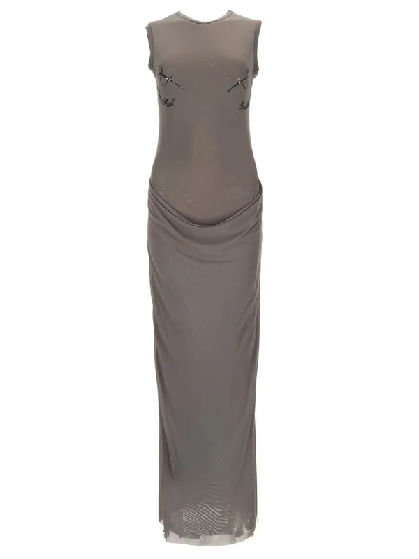 "Needles" Long Dress - Jean Paul Gaultier