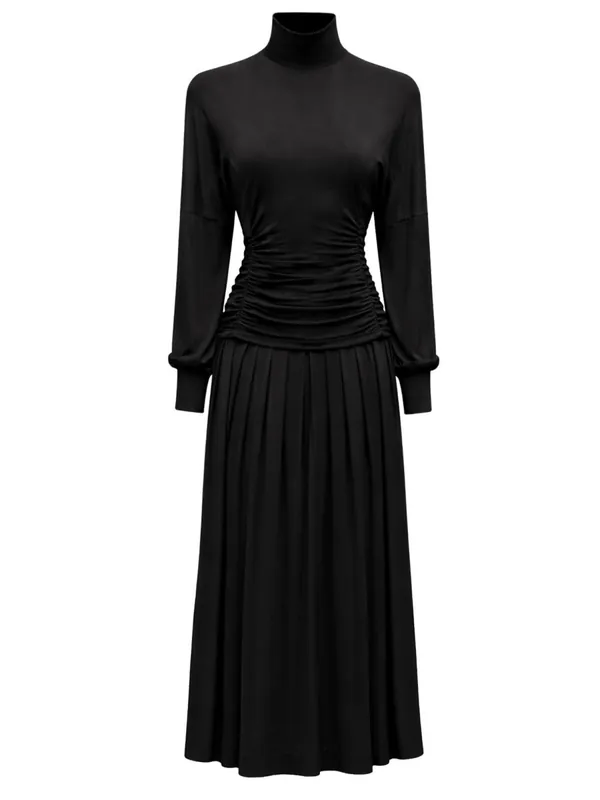 Long Dress With High Neck - Ganni