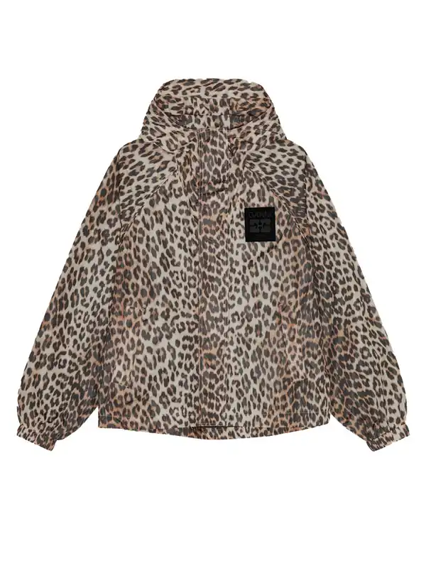 Leopard Print Jacket - Ganni