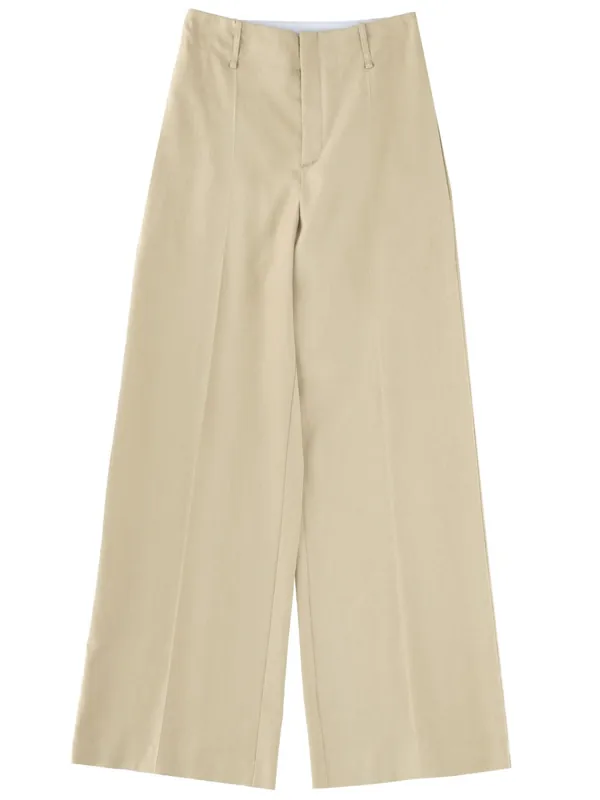 Linen Blend Tailored Pants - Alysi