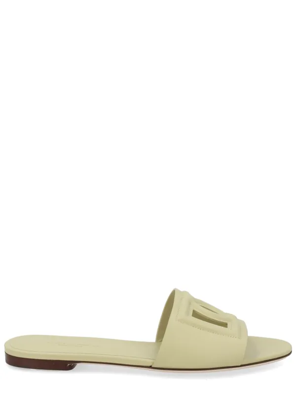 Slide Sandal With Logo - Dolce & Gabbana