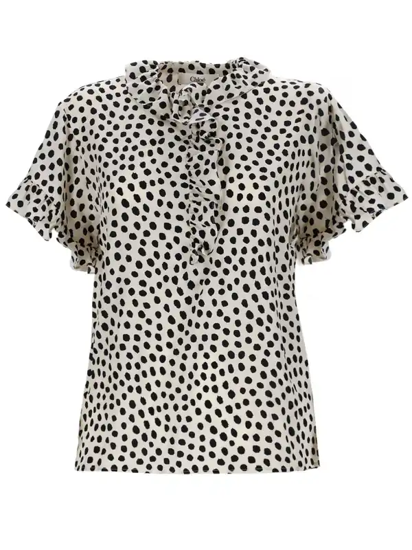 Top With Ruffles - Chloé