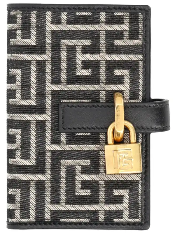 Monogram Card Holder With Padlock - Balmain