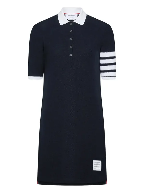 4-Bar Cotton PiquÉ Polo Dress