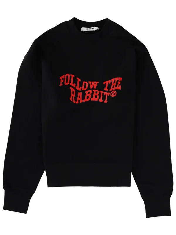 "Follow The Rabbit" Sweatshirt - MSGM