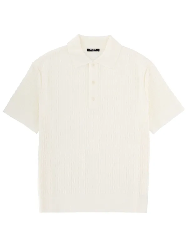 Merino Wool Polo Shirt - Balmain