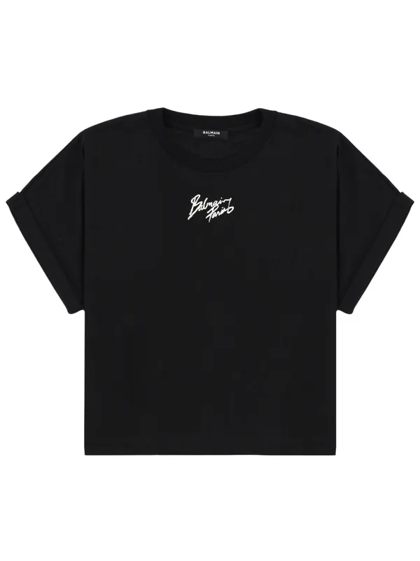 Cropped T-Shirt With Logo