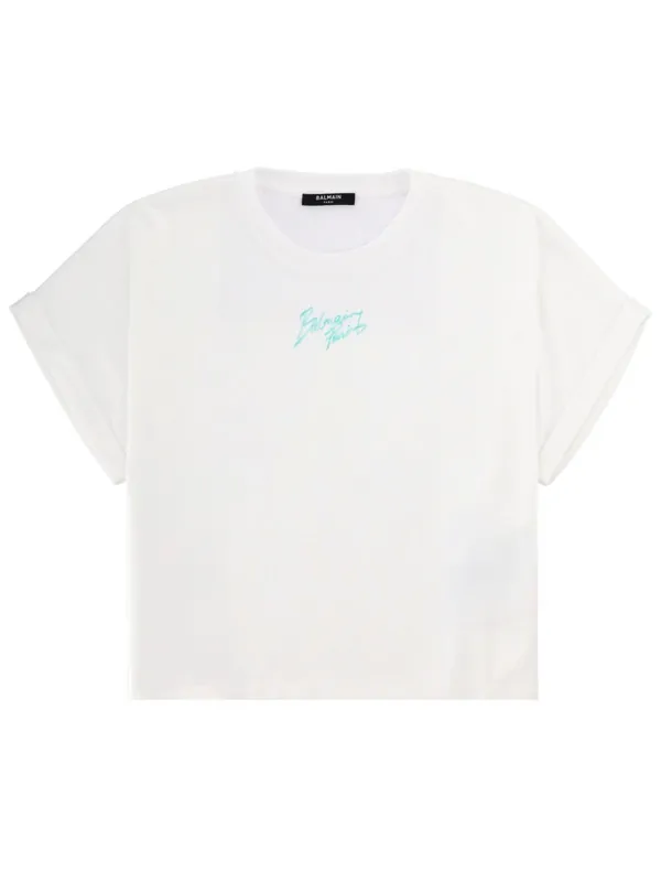 Cropped T-Shirt With Logo