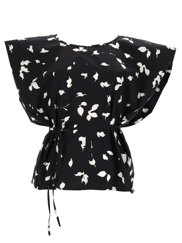 Sleeveless Top With Ribbon - Alysi