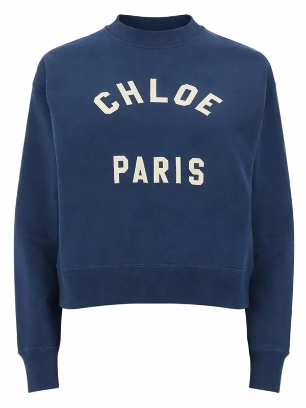 Cotton Fleece Logo Pullover - Chloé