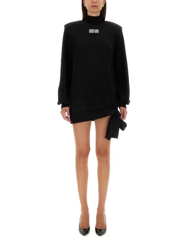 Sweatshirt Dress With Logo - Versace