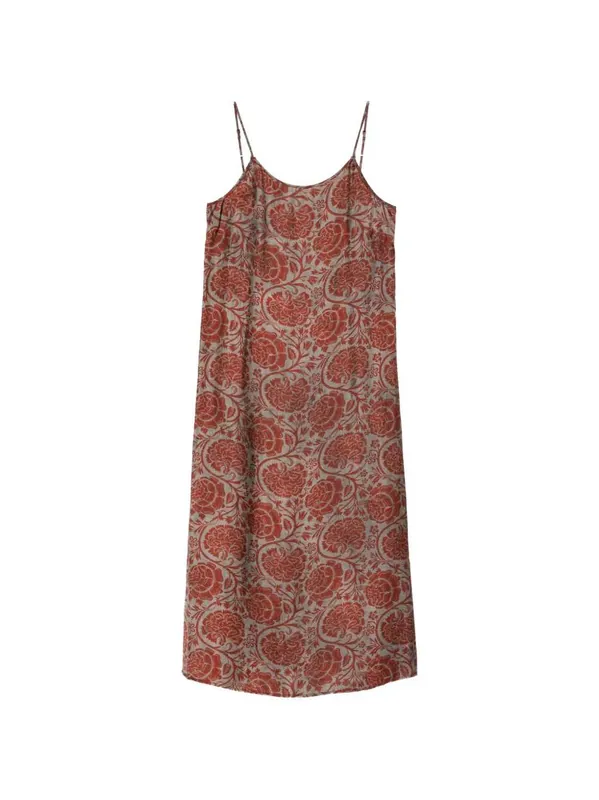 Floral Print Midi Dress - Uma Wang