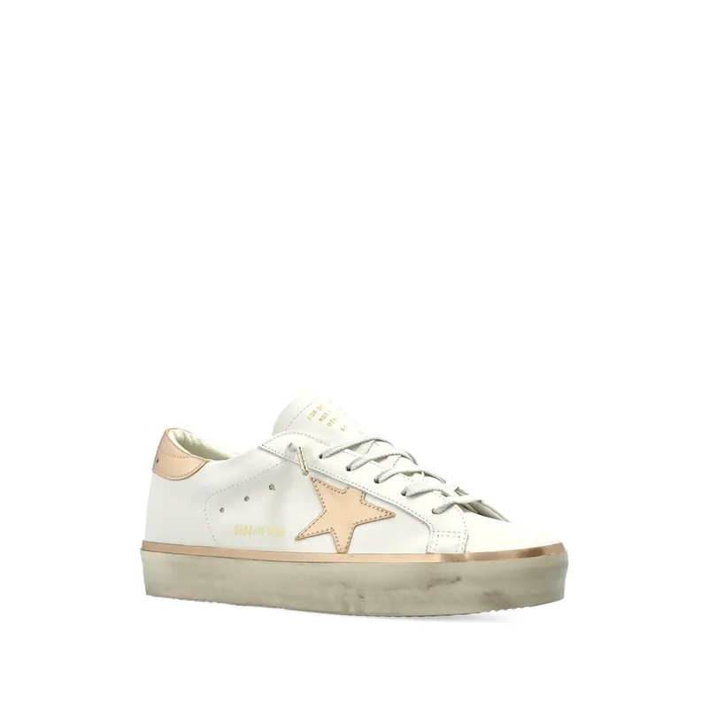 Ball Star Sneakers White, Gold - Golden Goose