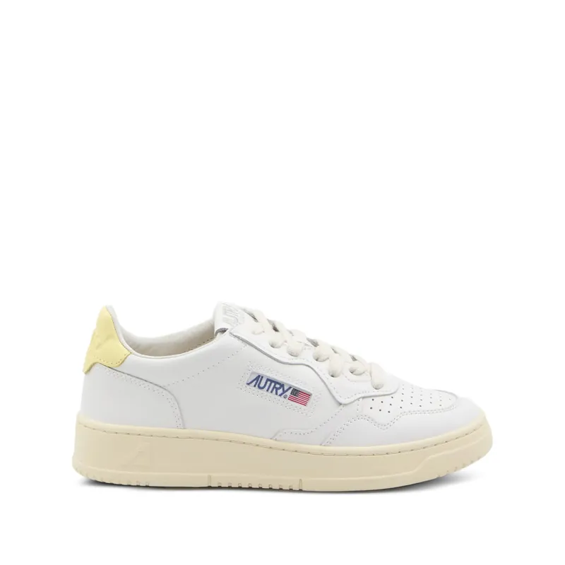 Sneakers White, Yellow - Autry