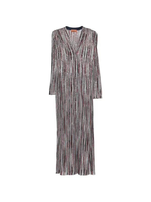 Striped Long Cardigan - Missoni