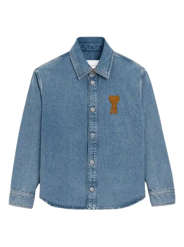 Ami De Coeur Denim Shirt - Ami Paris