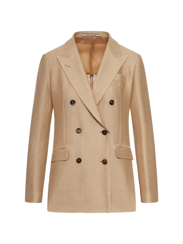 Cotton Double-Breasted Jacket