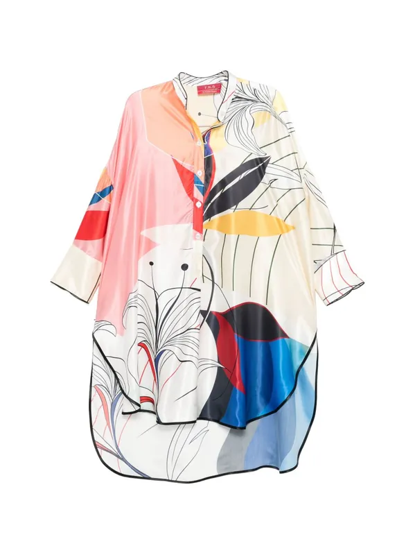 Printed Silk Dress - F.R.S .