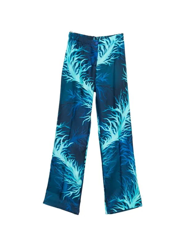 Printed Silk Trousers - F.R.S .