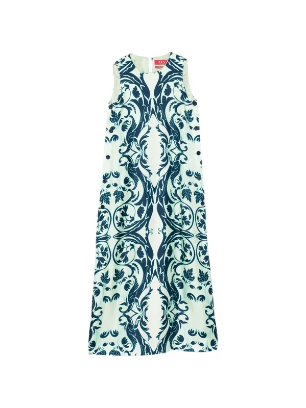 Printed Silk Dress - F.R.S .