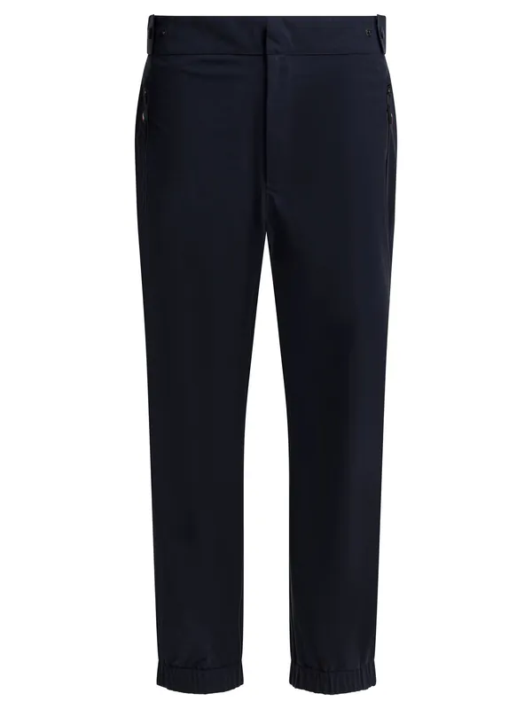 Nylon Ski Pants Trousers Blue - Moncler Grenoble