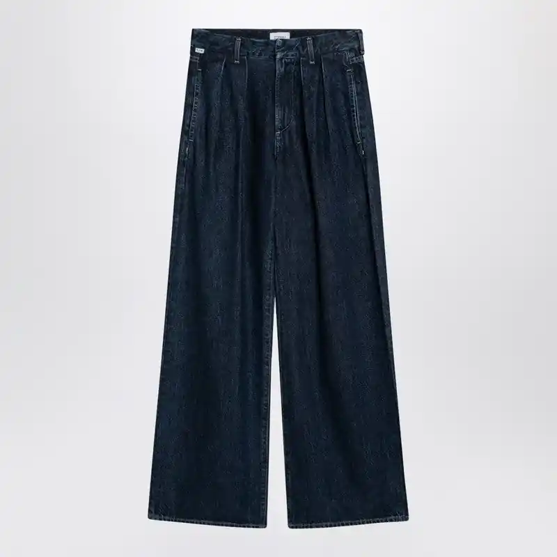 Dark Wide Jeans With Pleats - Citizens Of Humanity