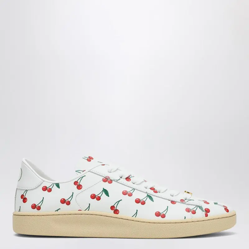 Royco Sneakers White With Cherryfic Pattern - Valentino Garavani