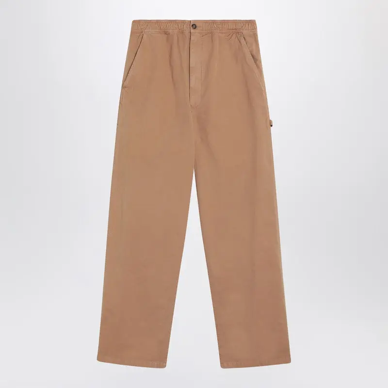 Baggy/Loose Ochre Cotton Pants - MM6 Maison Margiela