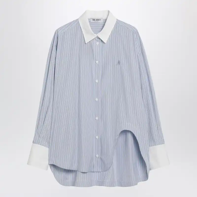 Light Blue/White Striped Shirt Diana - The Attico