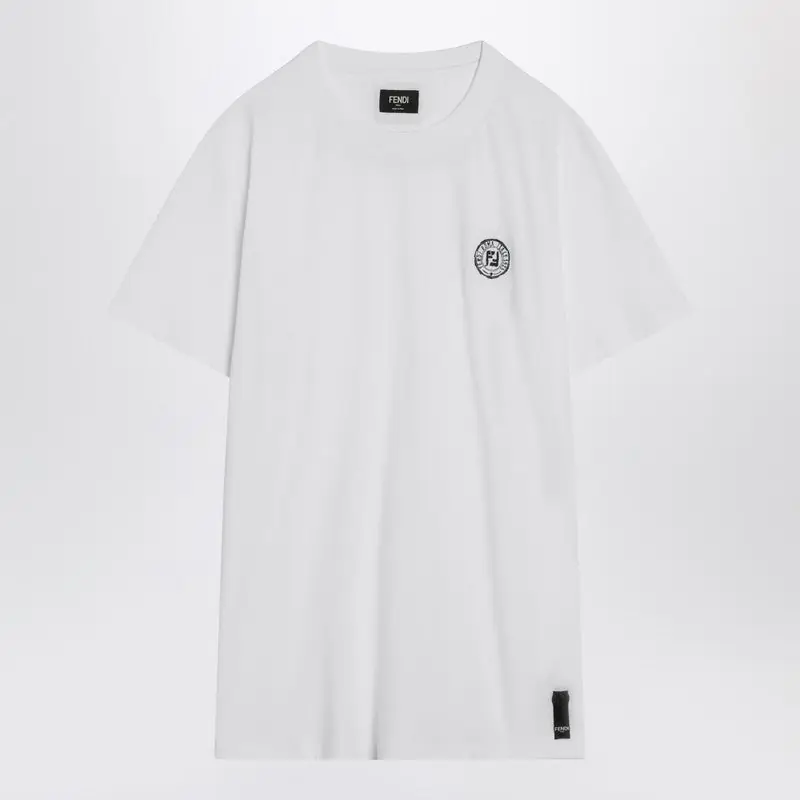 Slim-Fit White Cotton T-Shirt