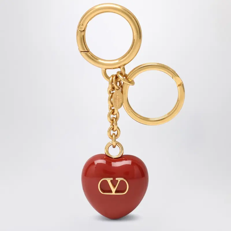 Bag Charm Keyring Coeur Royal In Red - Valentino Garavani