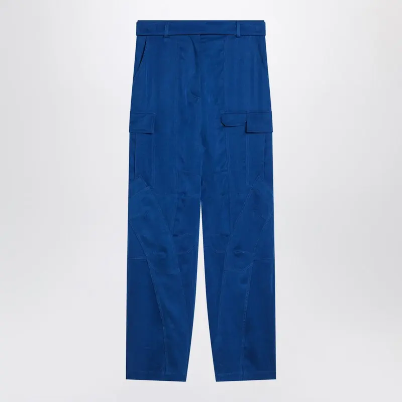 Electric Blue Cargo Trousers - Ferragamo